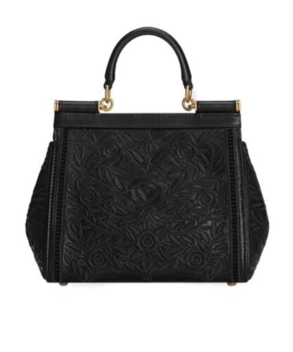 Dolce & Gabbana Top Handle Shoulder Bag In Black