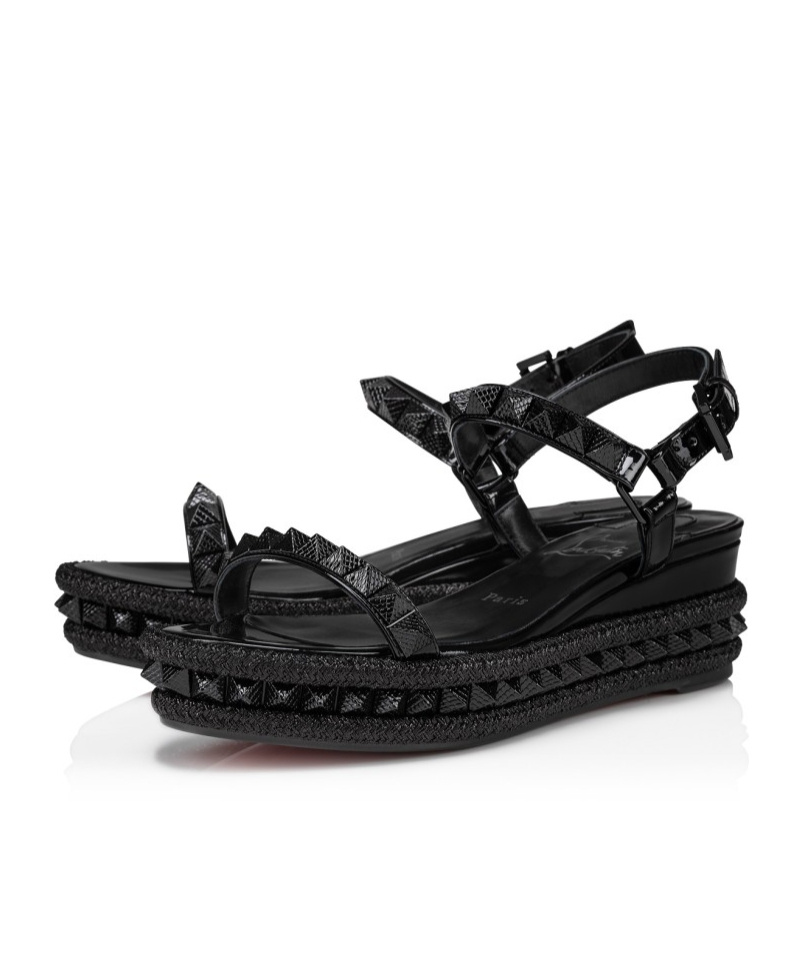 Christian Louboutin Open Toe Flat Sandals