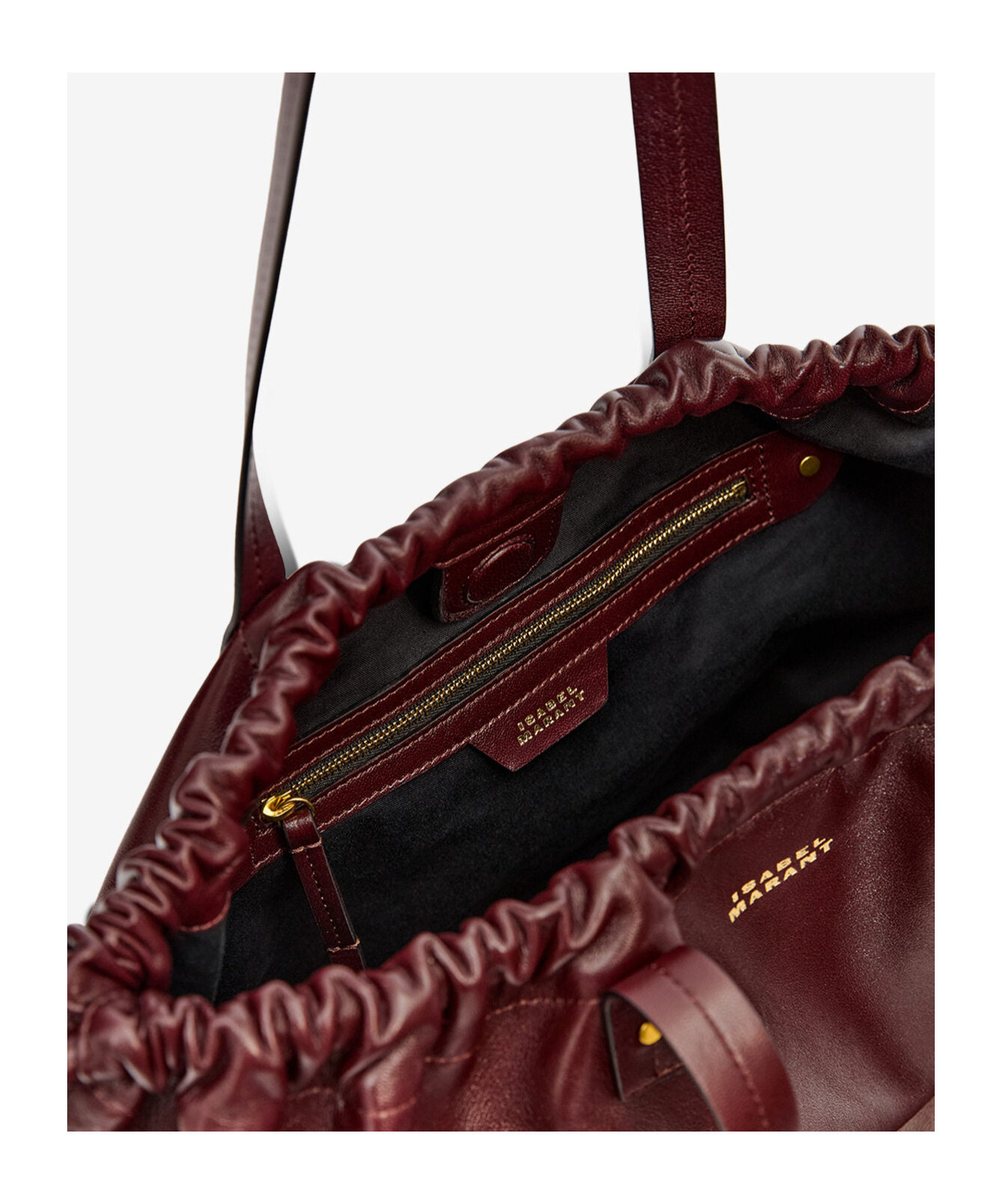 Isabel Marant Silven Shoulder Bag In Burgundy