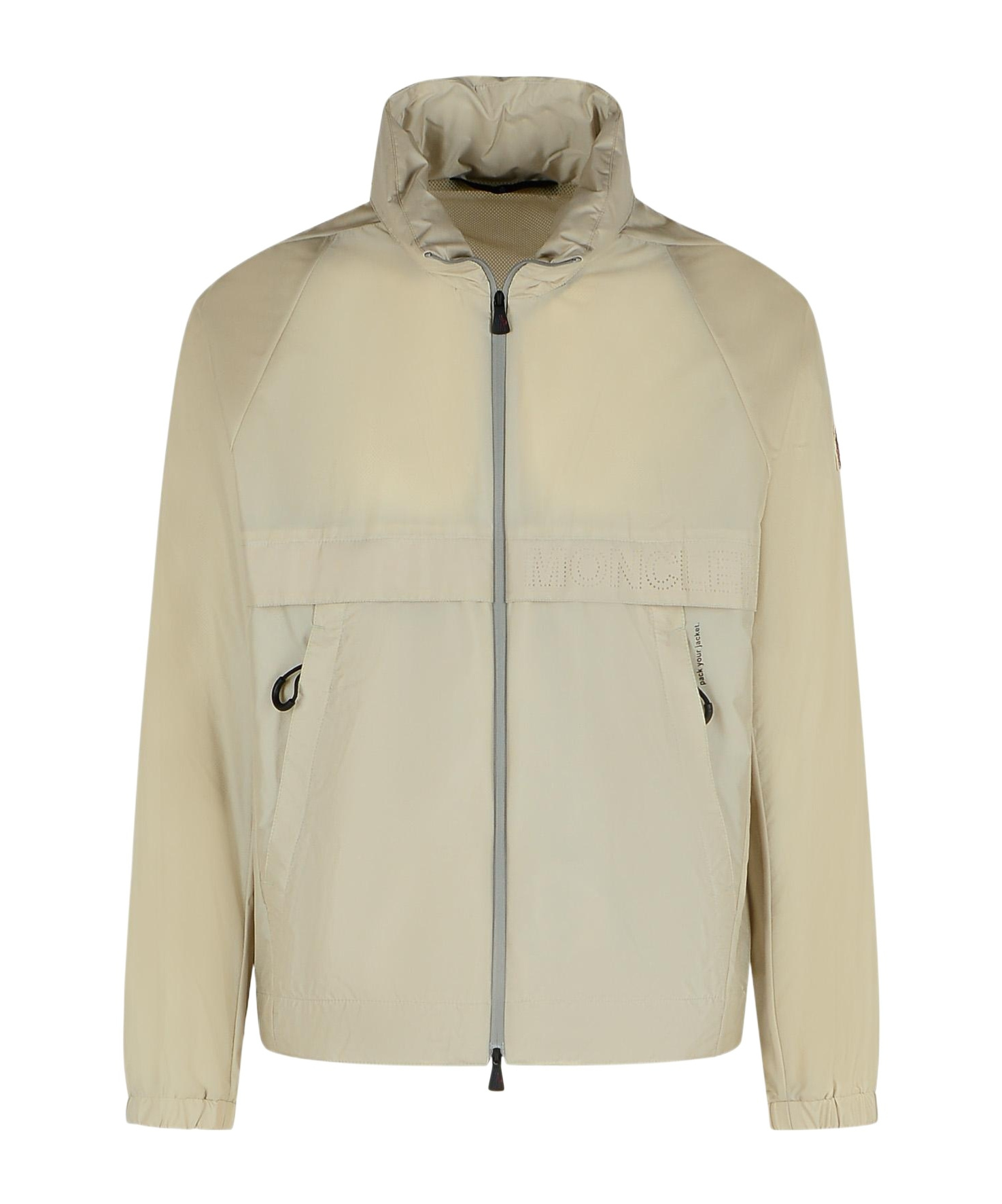 Moncler 'negara' Windbreaker Cuffs Elastic In Nude