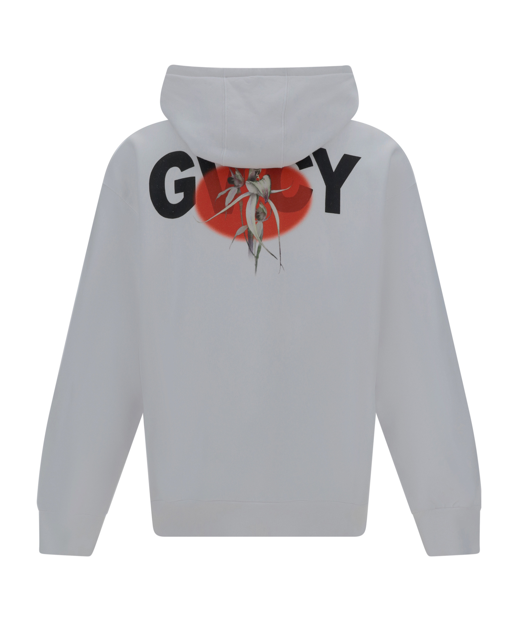 Givenchy 4g Embroidered Drawstring Hoodie In White