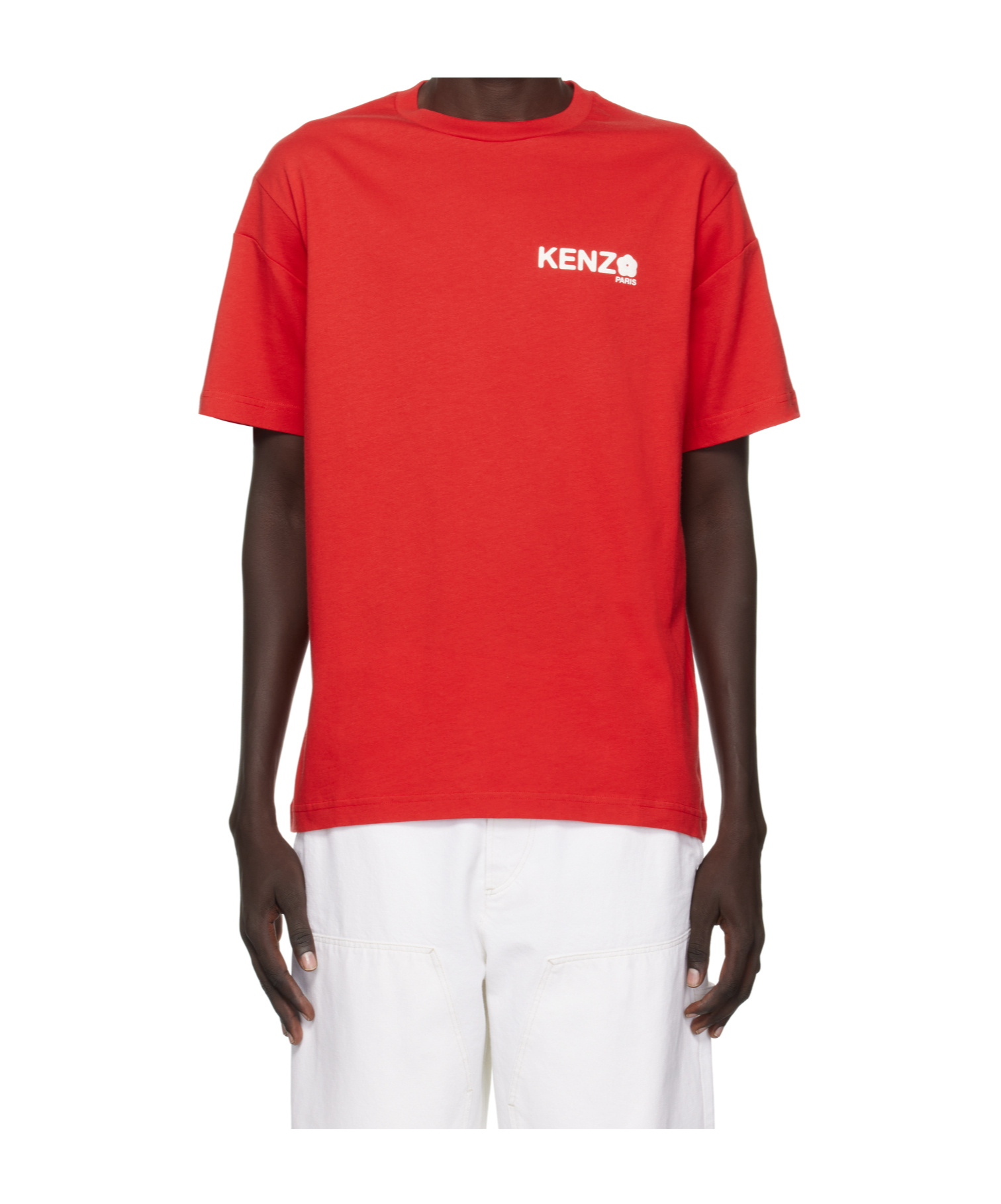 Kenzo Crew Neck T-shirt Short Sleeves In Red