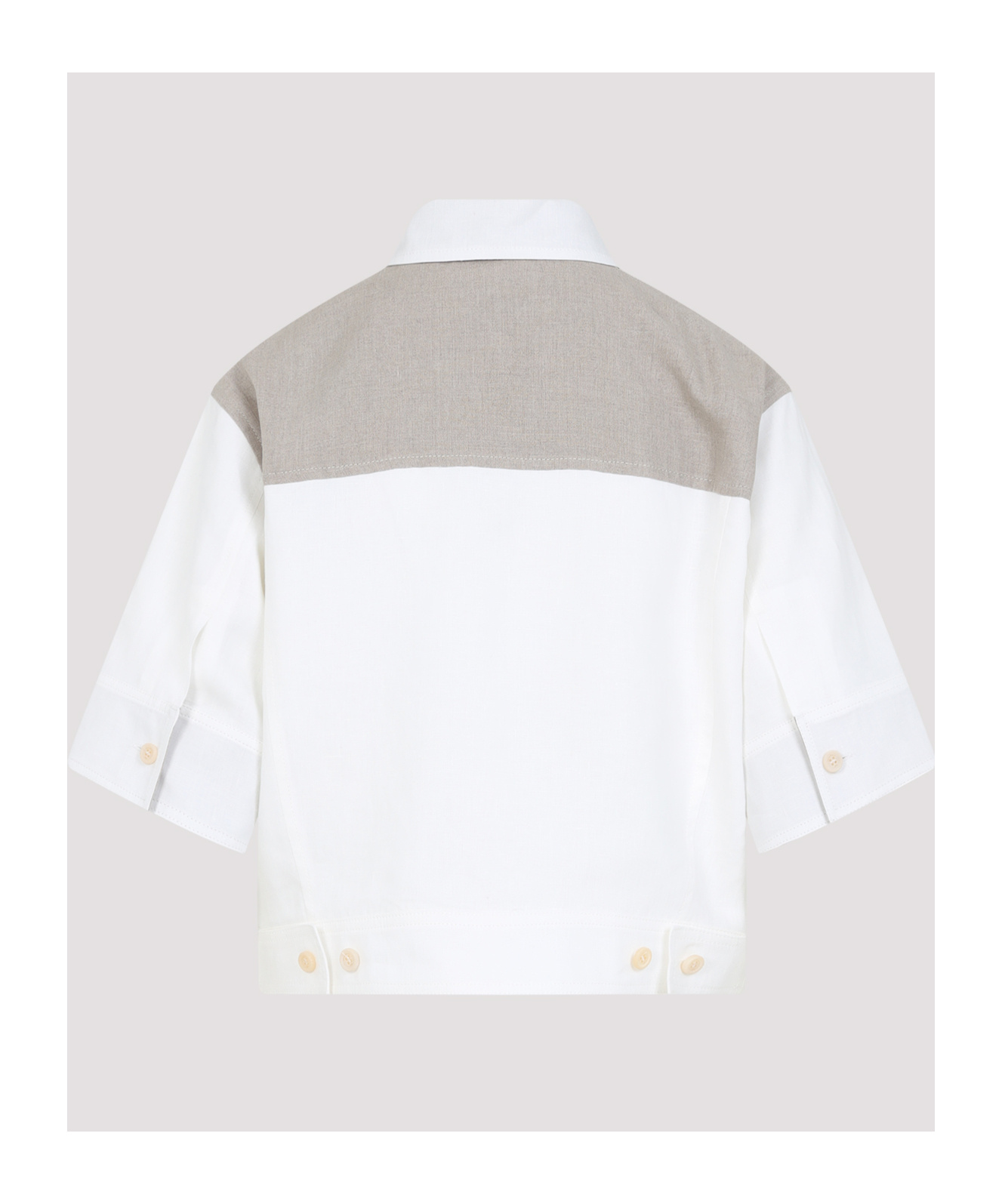 Max Mara Short-sleeved Shirt In White