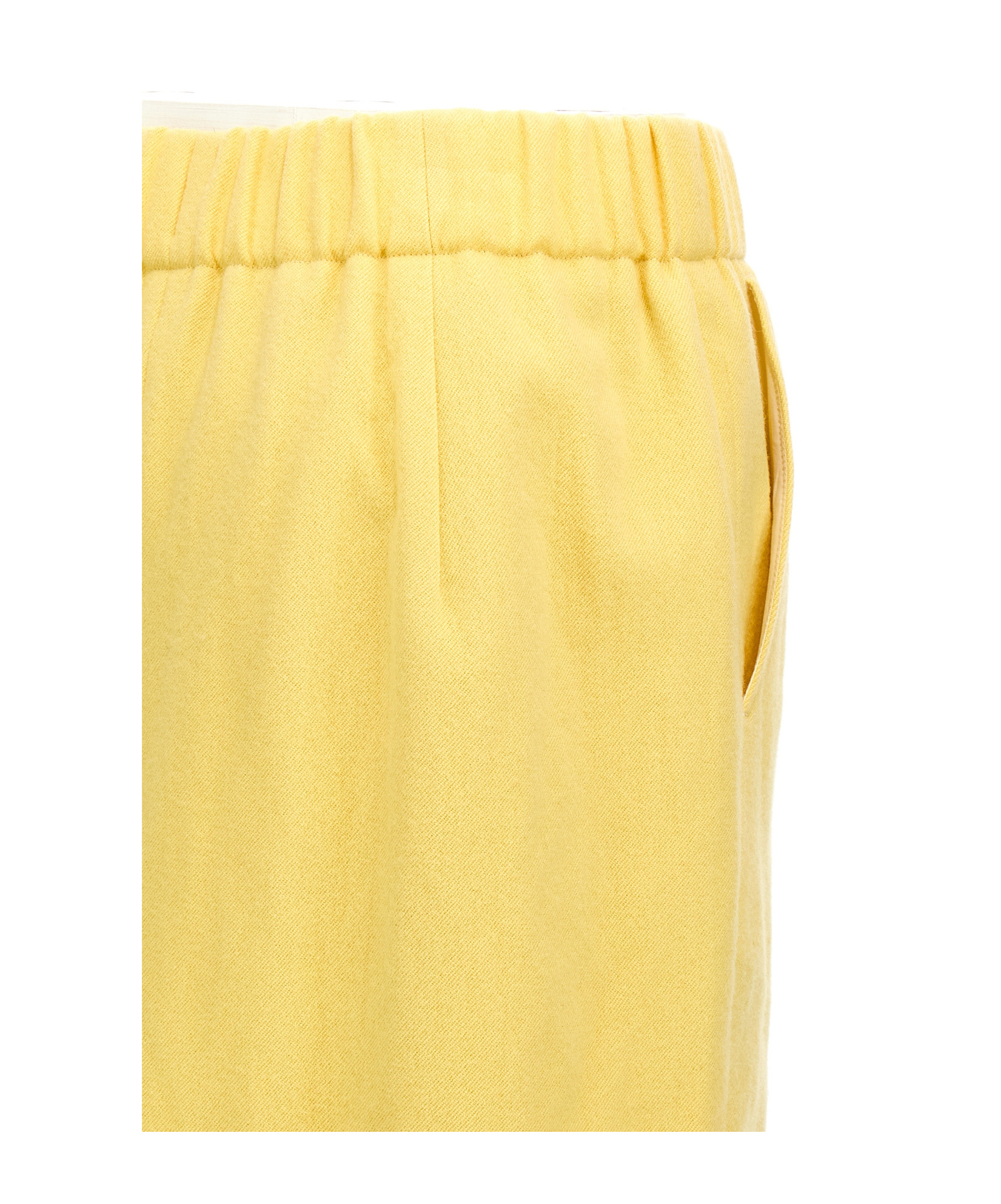 Dries Van Noten 'safya' Skirt With Back Slit And Side Pockets In Yellow