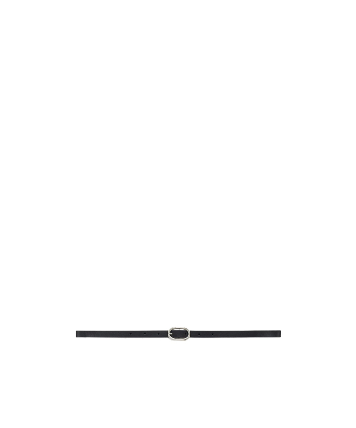 Shop Anine Bing Mini Signature Link Belt In Black