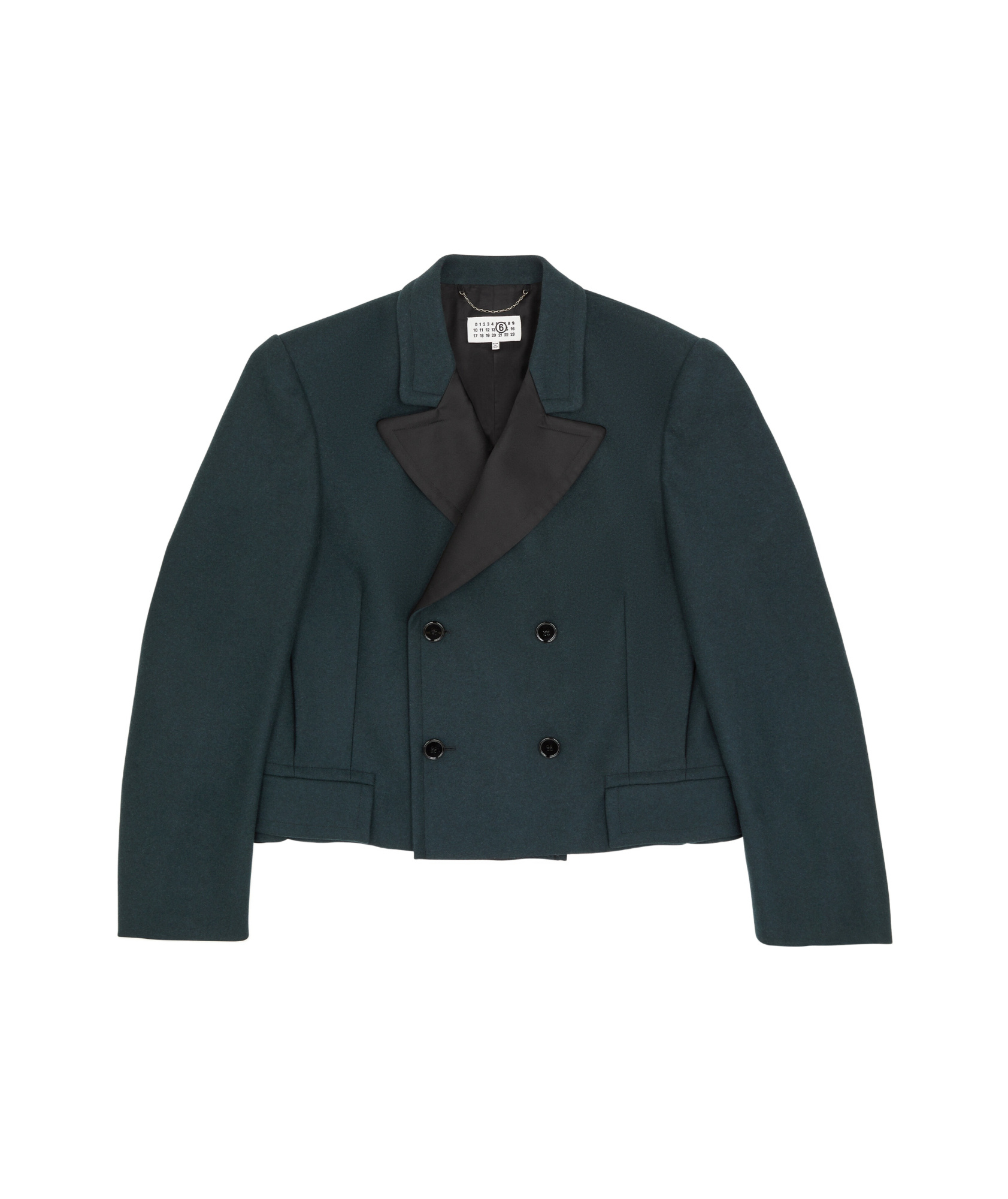 Mm6 Maison Margiela Double-breasted Over-sized Blazer In Green