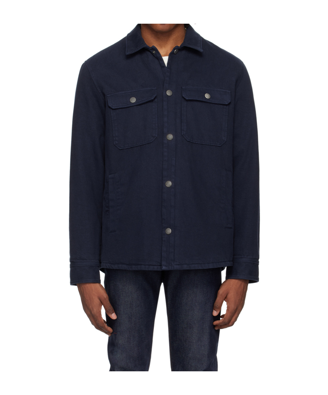 Apc Snap-open Casual Jacket In Black