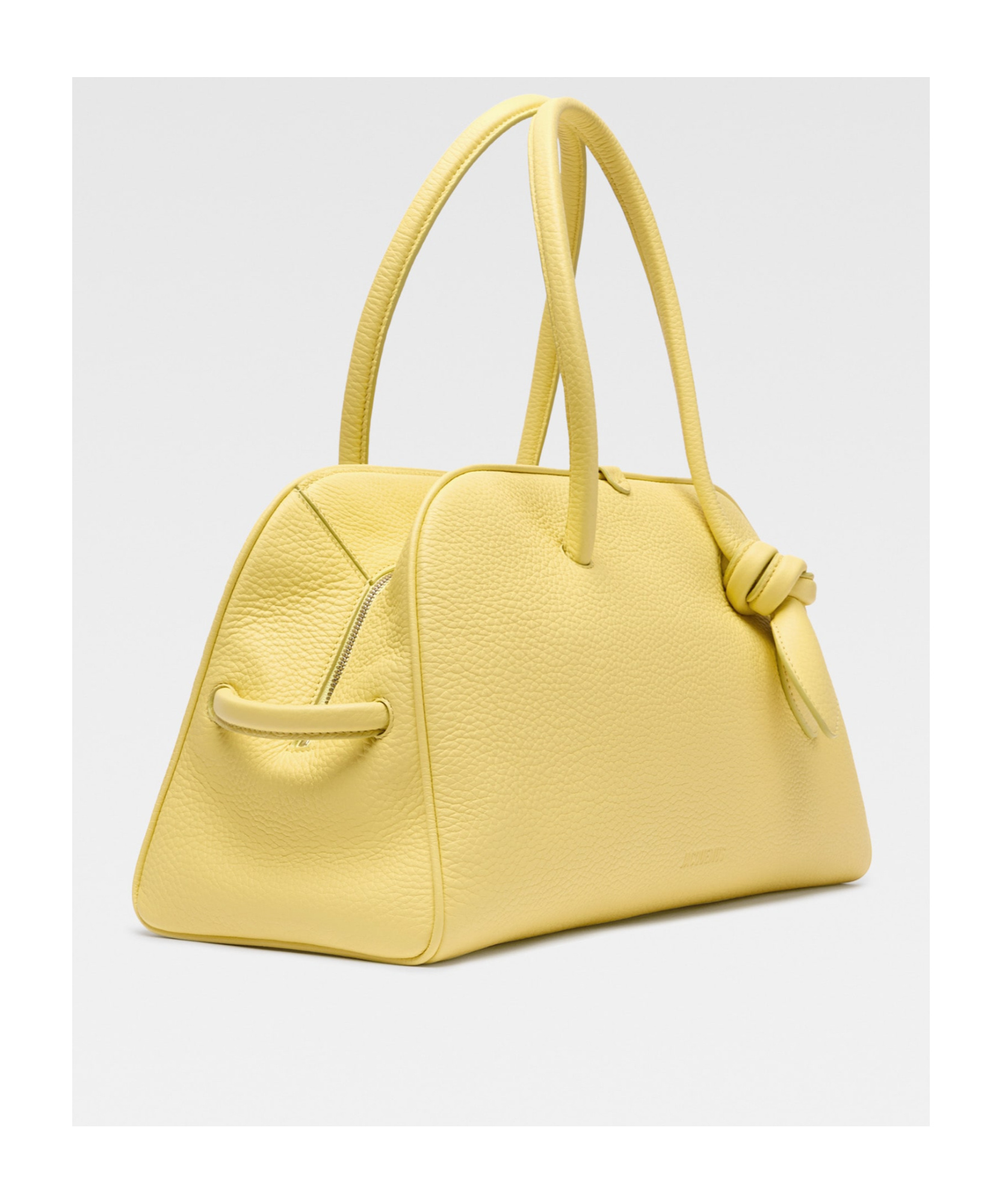 Jacquemus Zippered Shoulder Bag In Nude