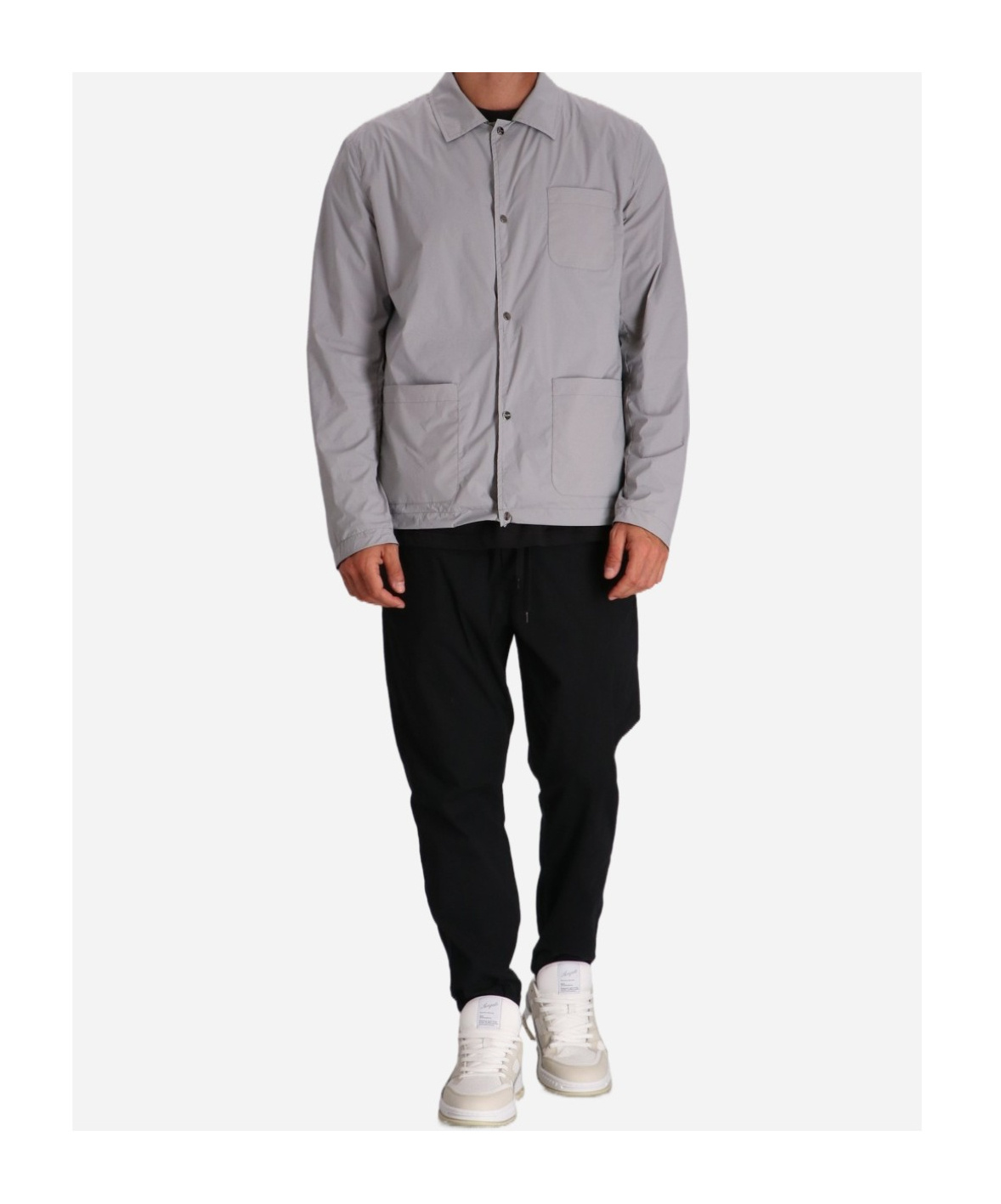 Herno Reversible Shirt Jacket In Gray