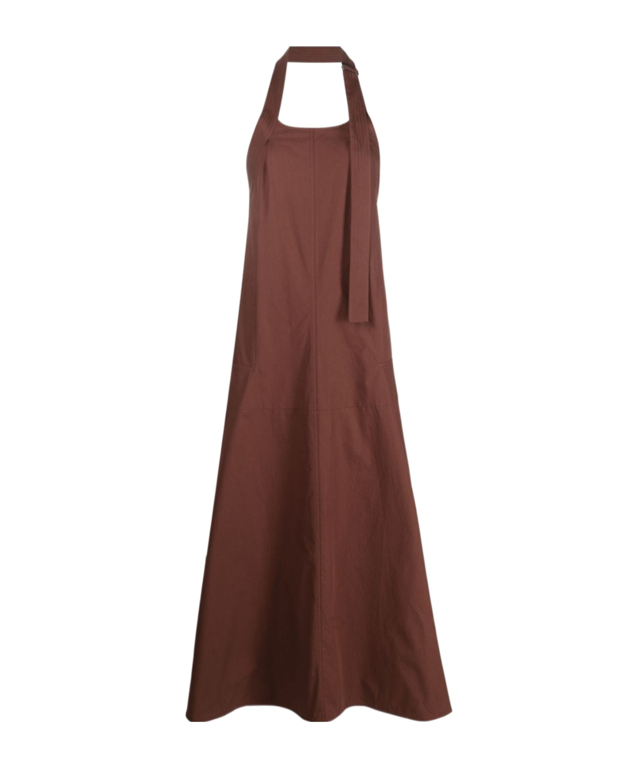 Studio Nicholson Cuenca Sleeveless Long Dress In Brown