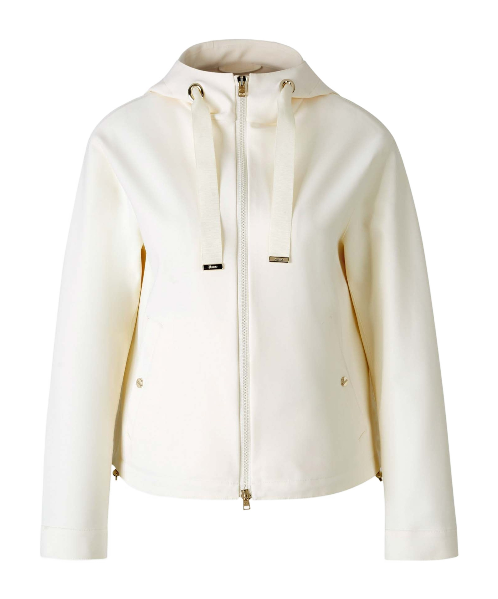 Herno Plain Hooded Jacket In White