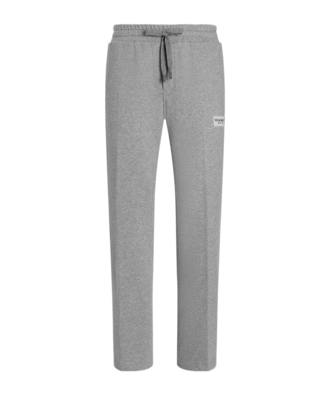 Dolce & Gabbana Logo-patch Track Pants In Gray