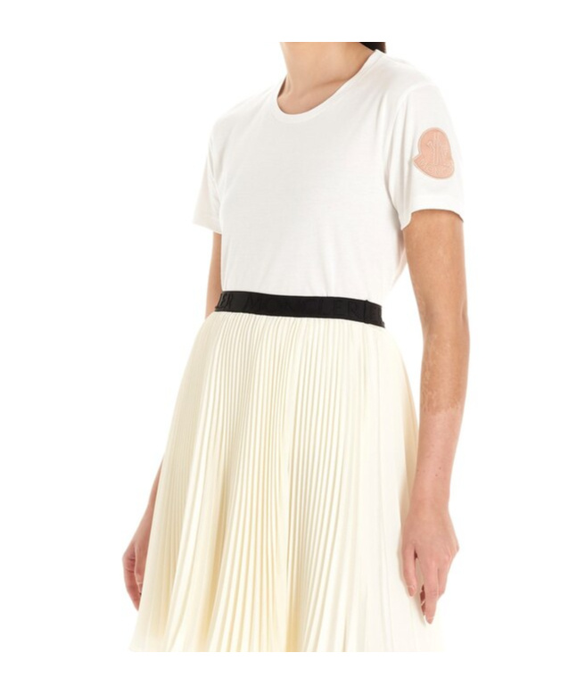 Moncler Logo-patch Cotton T-shirt In White