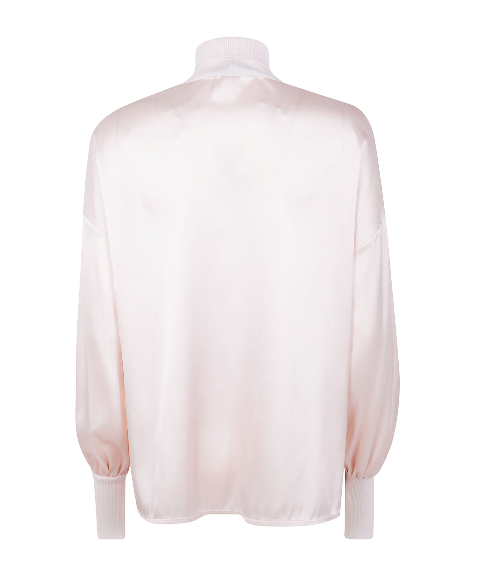 D Exterior D.exterior Satin Tunic Merinos Blouse In White