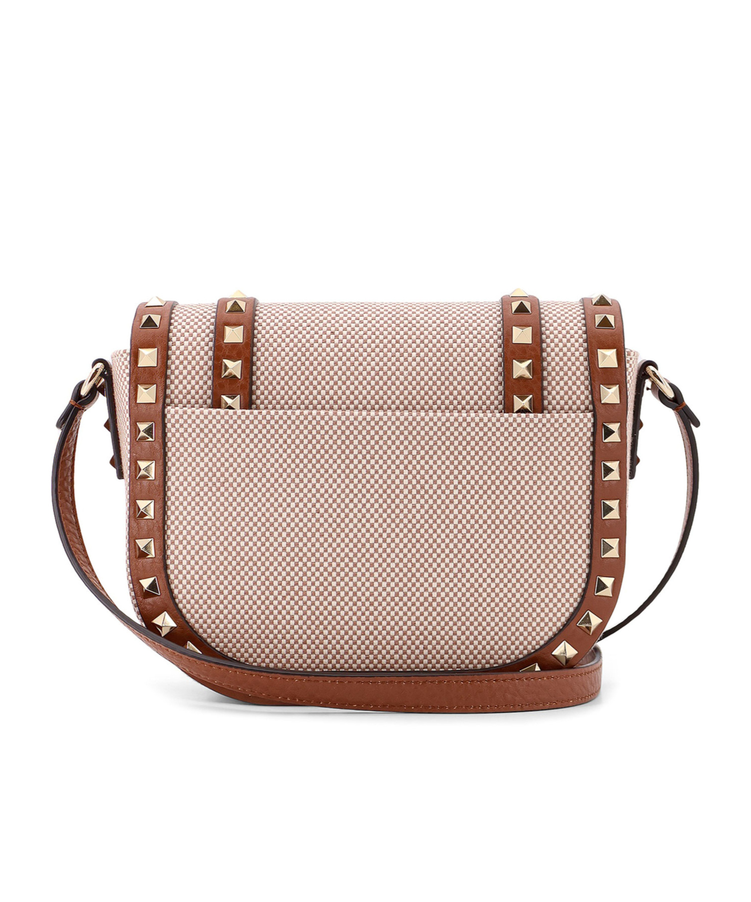 Valentino Rockstud Shoulder Bag In Nude