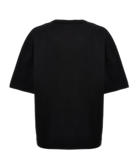 Lemaire Short-sleeved Crewneck T-shirt In Black