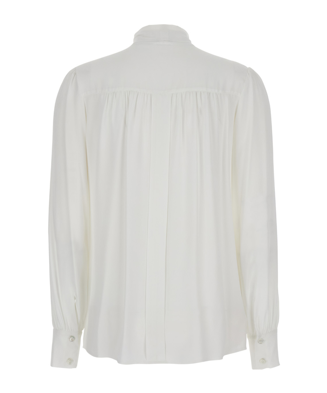 Pinko Cassaforte Crepe Blouse In White