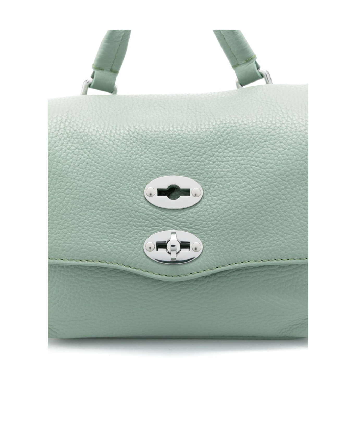 Shop Zanellato Flip Shoulder Bag In Gray