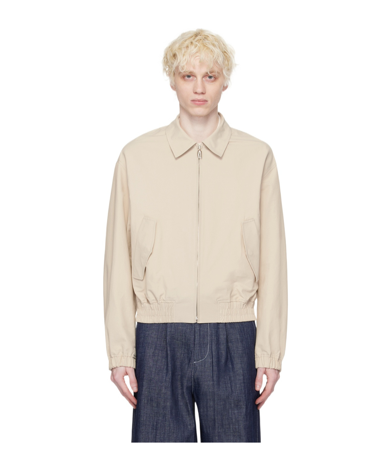 Le 17 Septembre Long-sleeved Casual Jacket In White