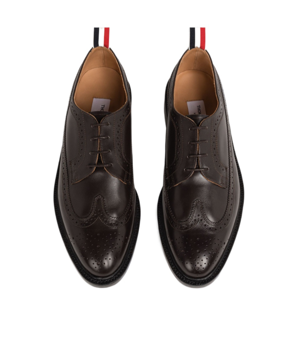 Thom Browne Goodyear Classic Longwing Brogues In Black
