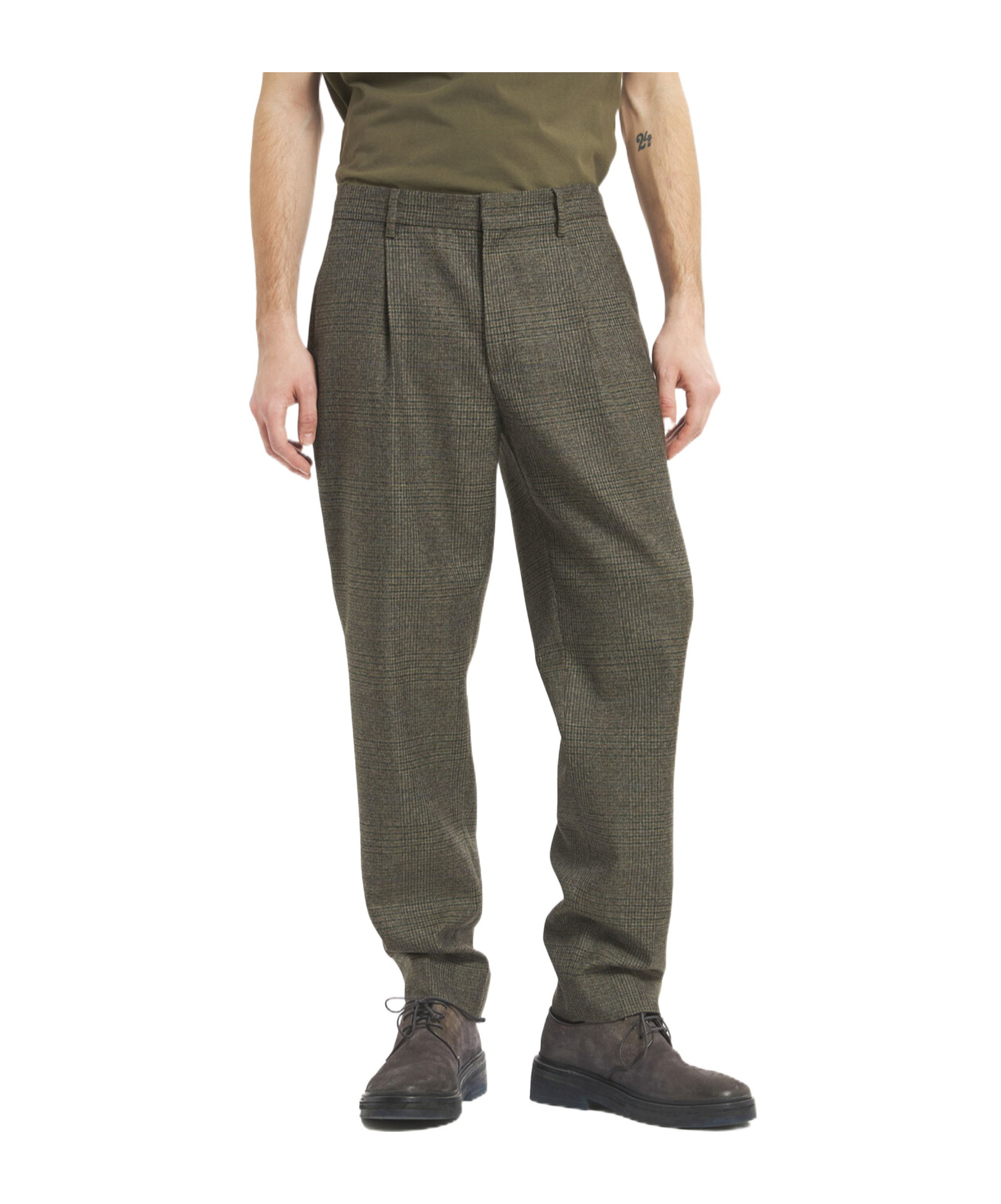 Barena Venezia Pleated Zip-up Track Pants In Green