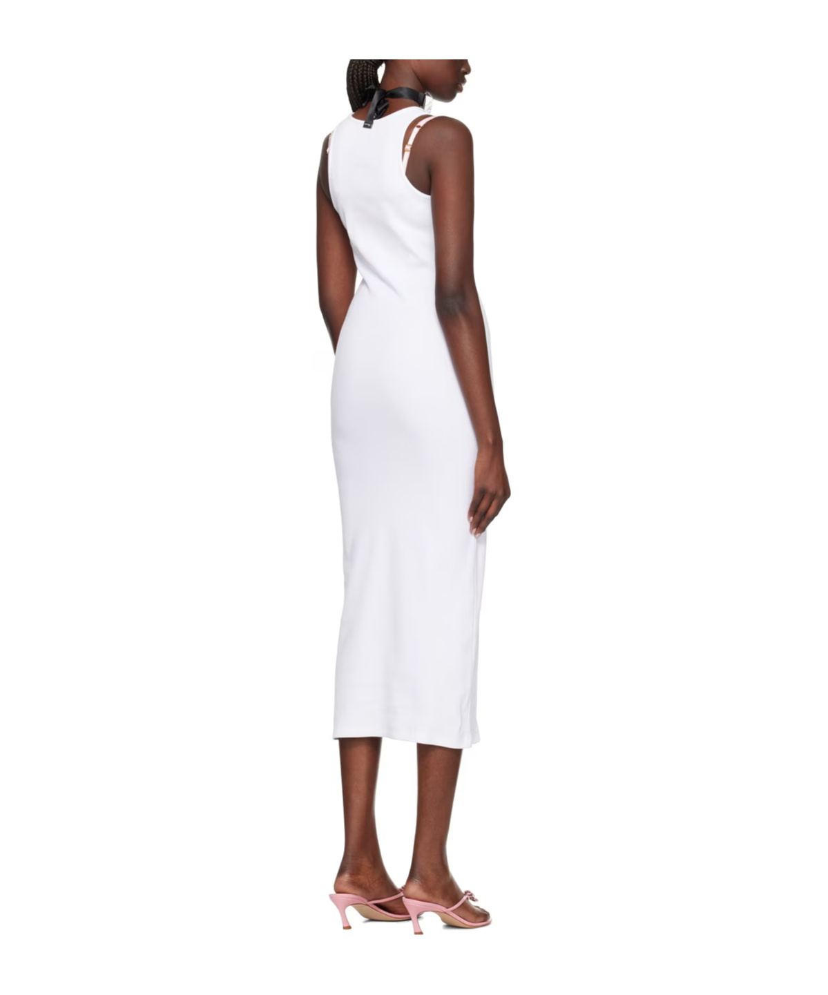 Blumarine Medium-length Dress In Pattern In White