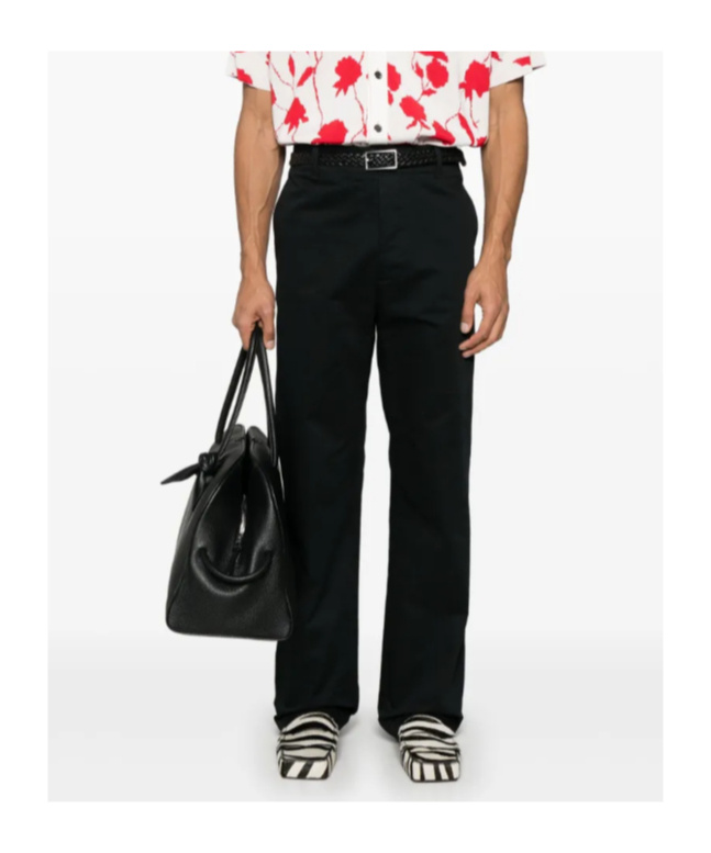 Marni Belt Loops Casual Pants In Black