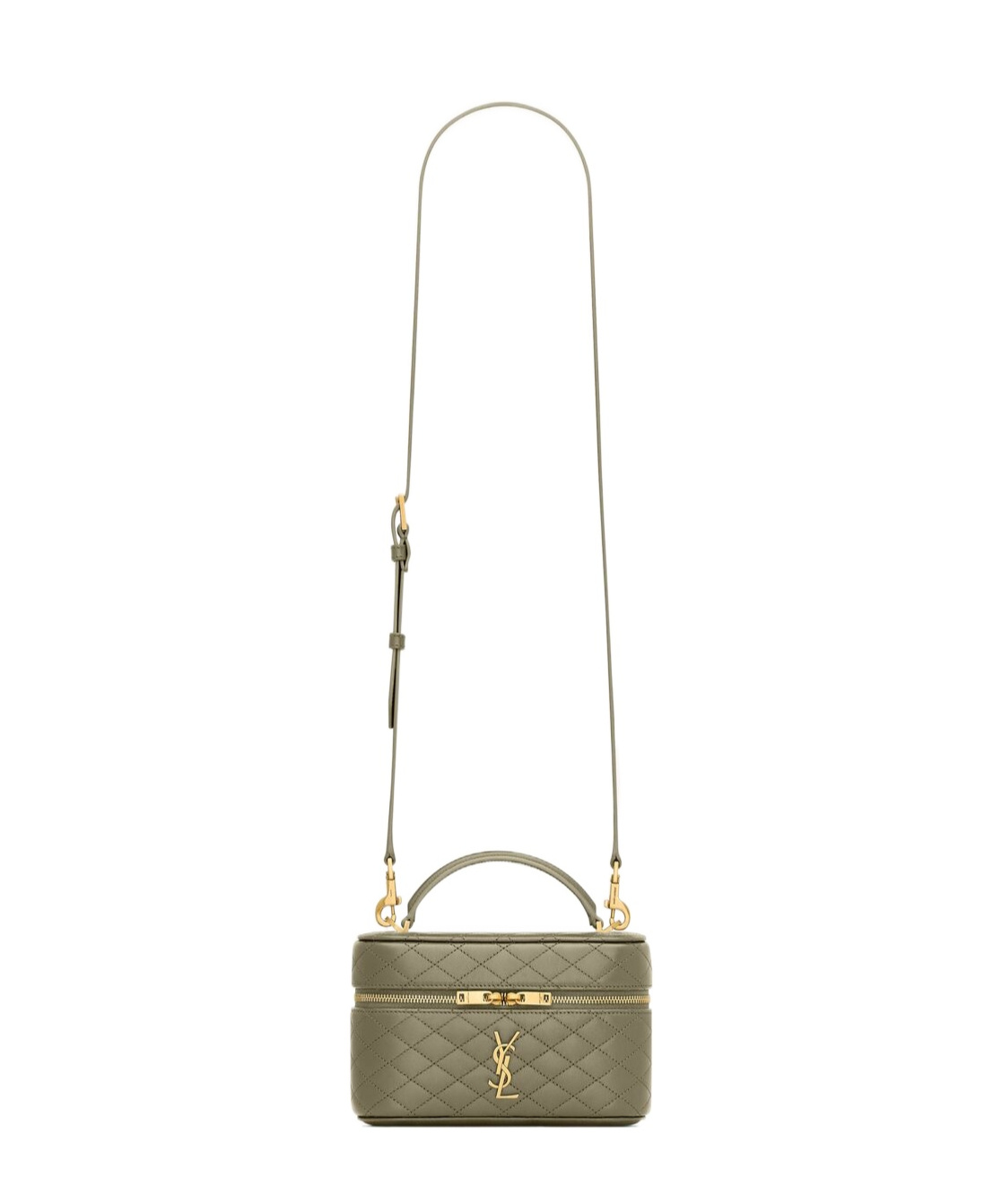 Saint Laurent Mini Leather Gaby Vanity Bag