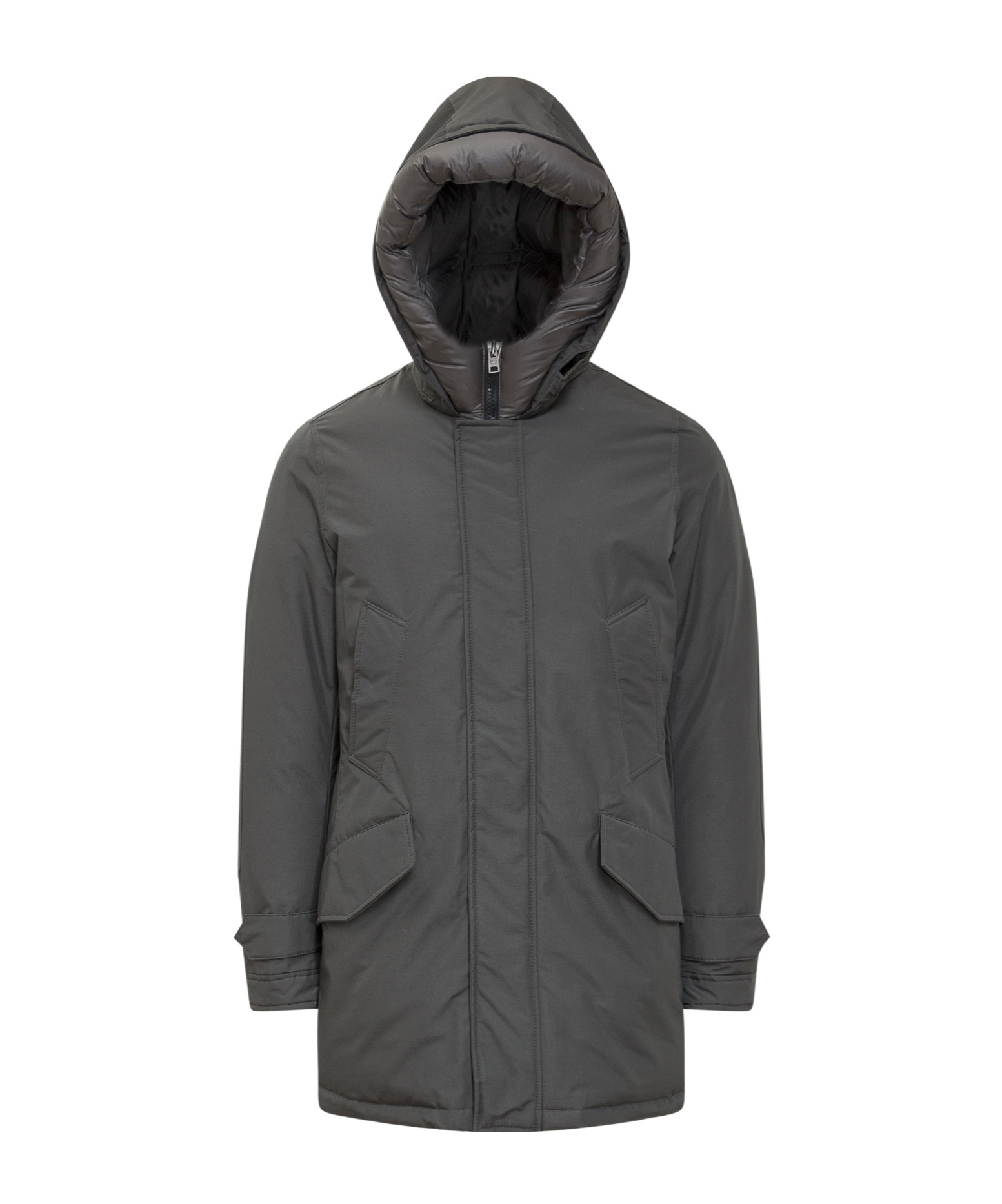Woolrich Polar High Collar Parka In Black