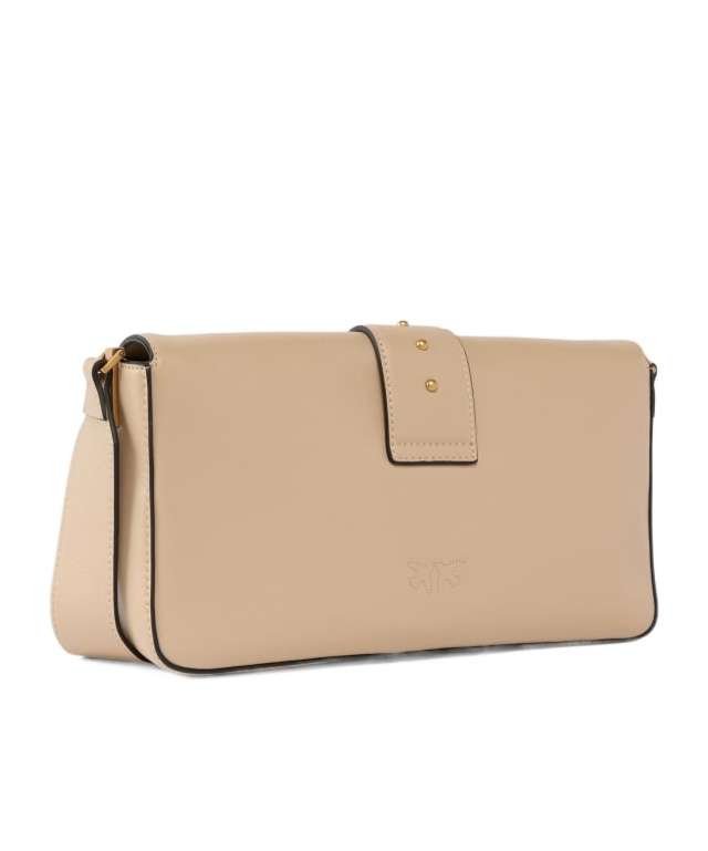 Shop Pinko Love Bag Large Shoulder Bag In Nude