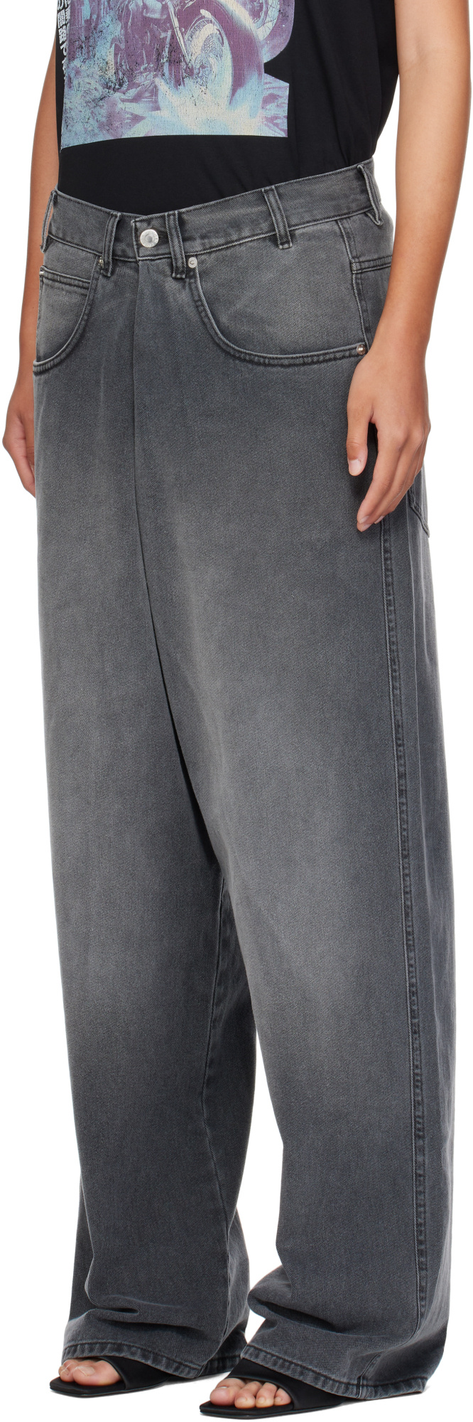 Lu'u Dan Kriss Kross Jeans In Gray