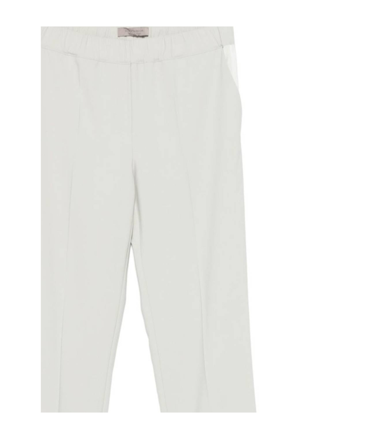 D Exterior D.exterior Elastic Waist Cropped Pants In Green