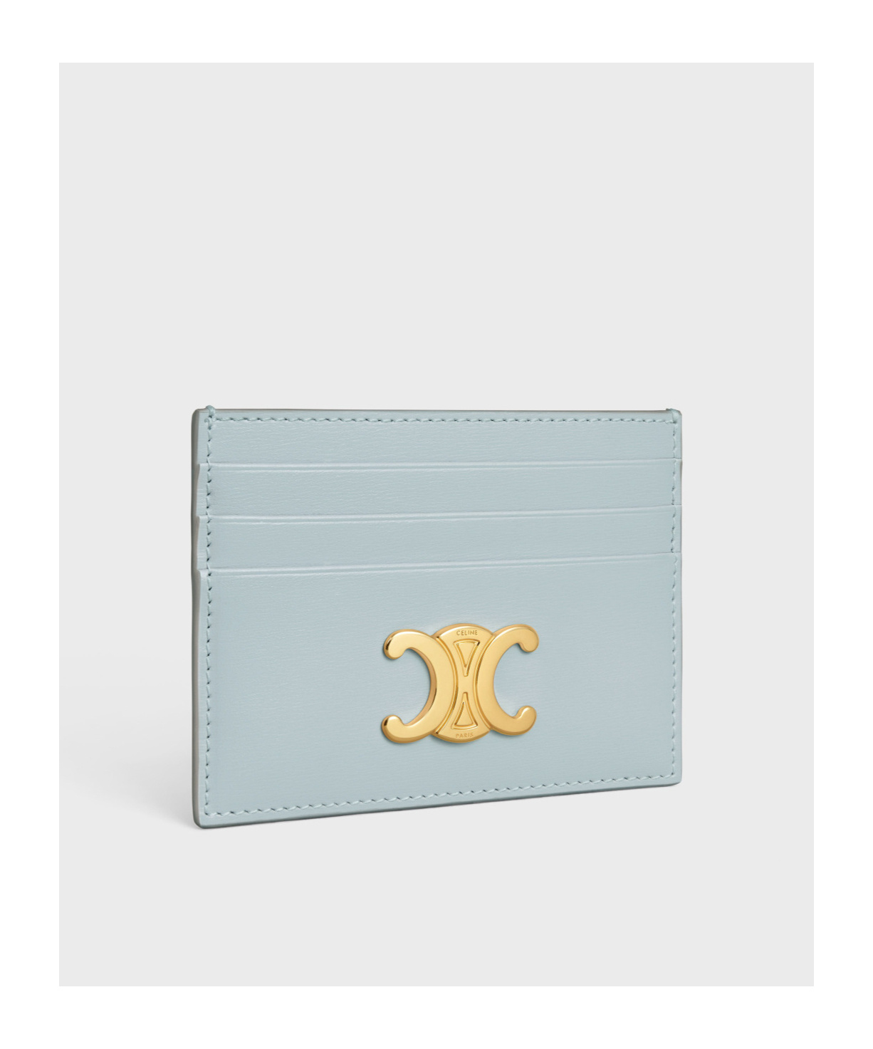 Celine Triomphe Card Bag In Green