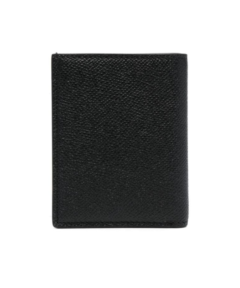 Tom Ford Logo-plaque Bi-fold Leather Wallet In Black