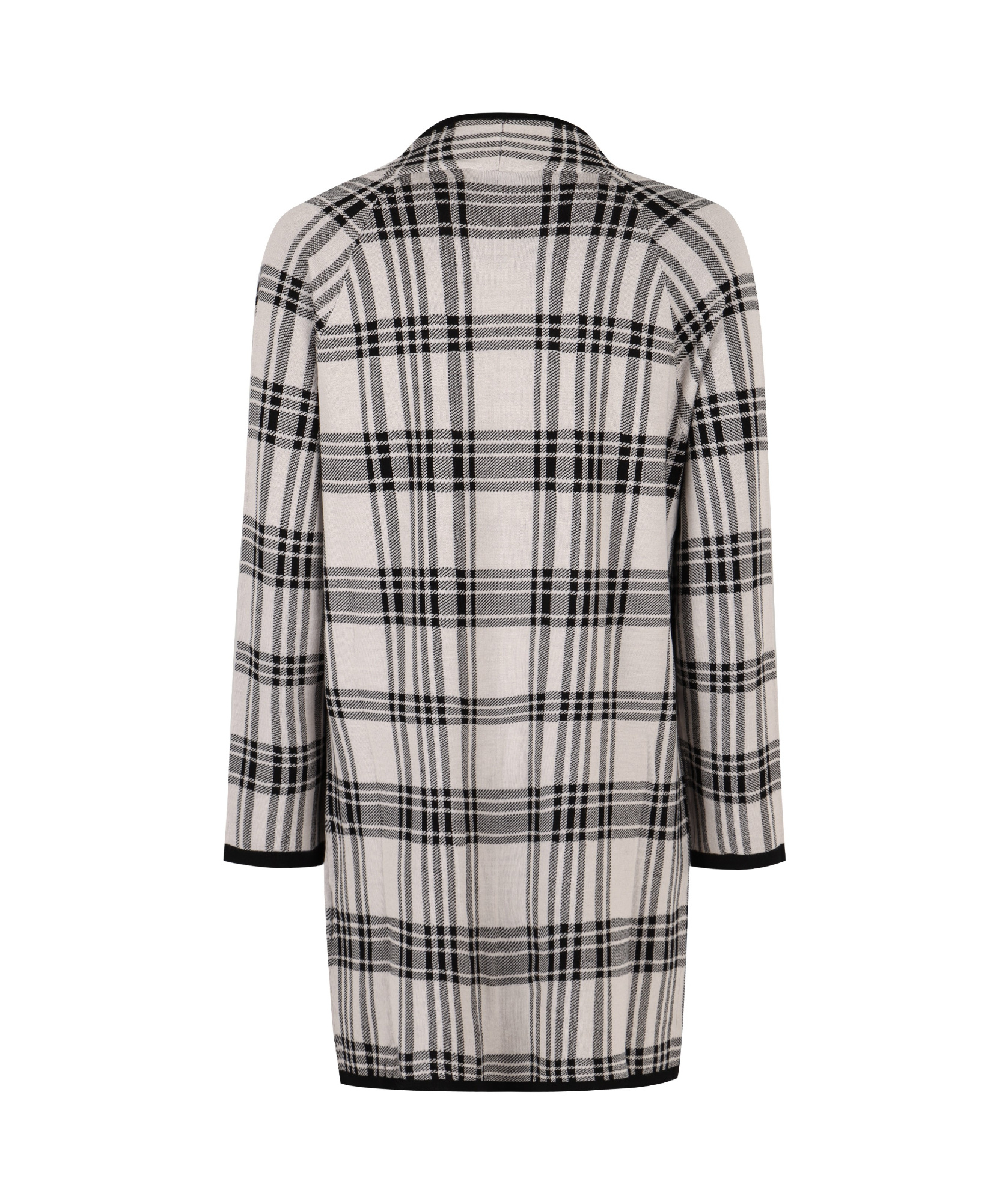 Max Mara Checked Cardigan In Gray