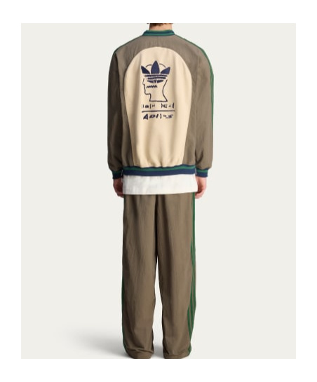 Adidas Originals X Brain Dead Logo Print Long-sleeved T-shirt In Brown