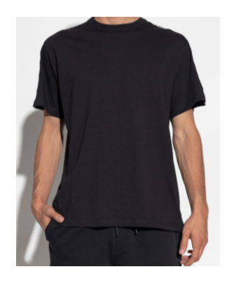 Versace Jeans Couture Logo Print Crewneck T-shirt In Black
