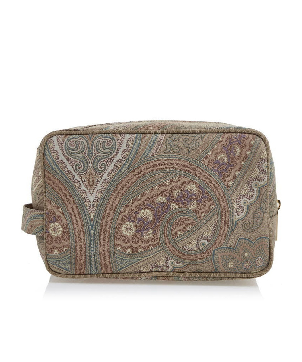 Etro Logo Clutch In Multicolor