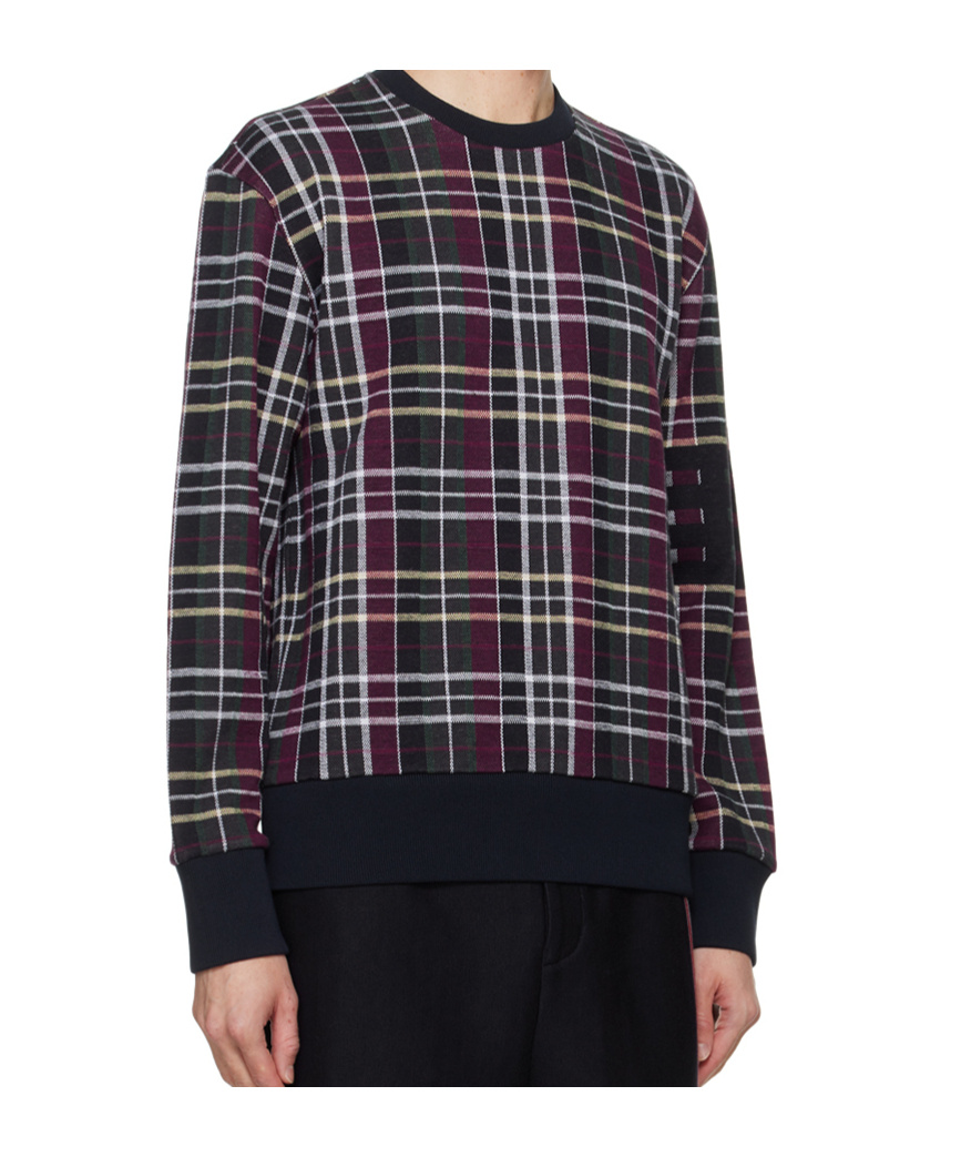Thom Browne Crew Neck Sweatshirt In Black