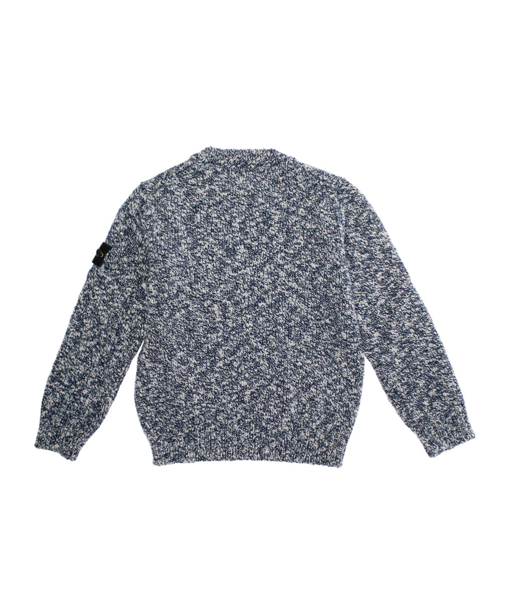 Stone Island Junior Logo Patch Crewneck Jumper In Gray