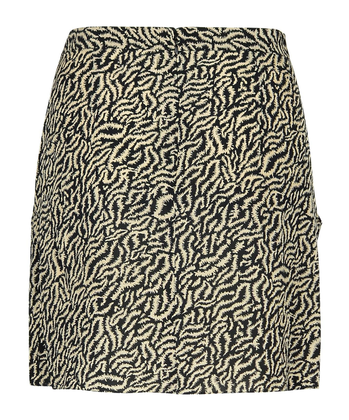 Isabel Marant Étoile Isabel Marant Etoile 'violaine' Two-tone Viscose Miniskirt Woman In Black