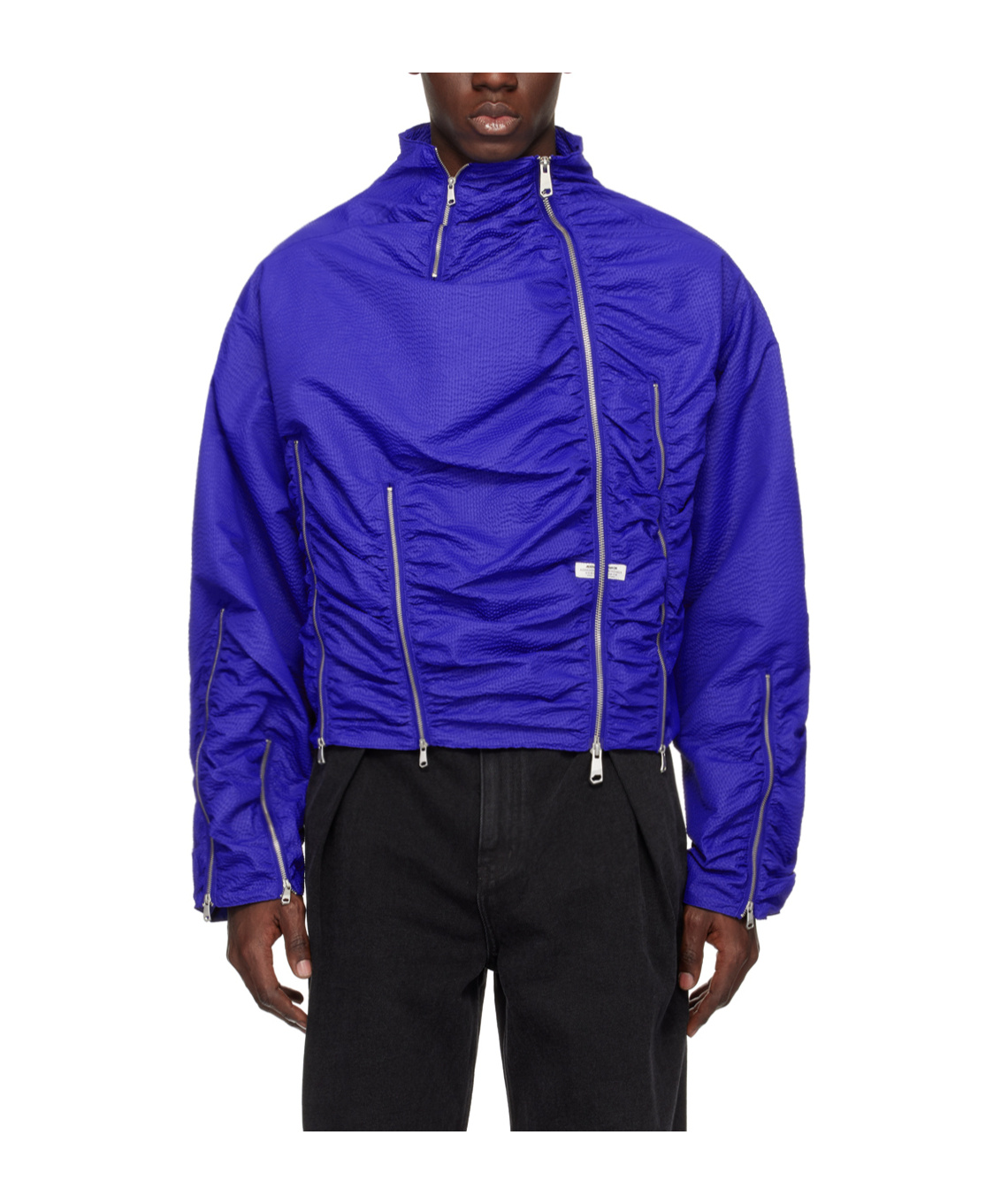 Ader Error Blue Aploe Jacket In Blue
