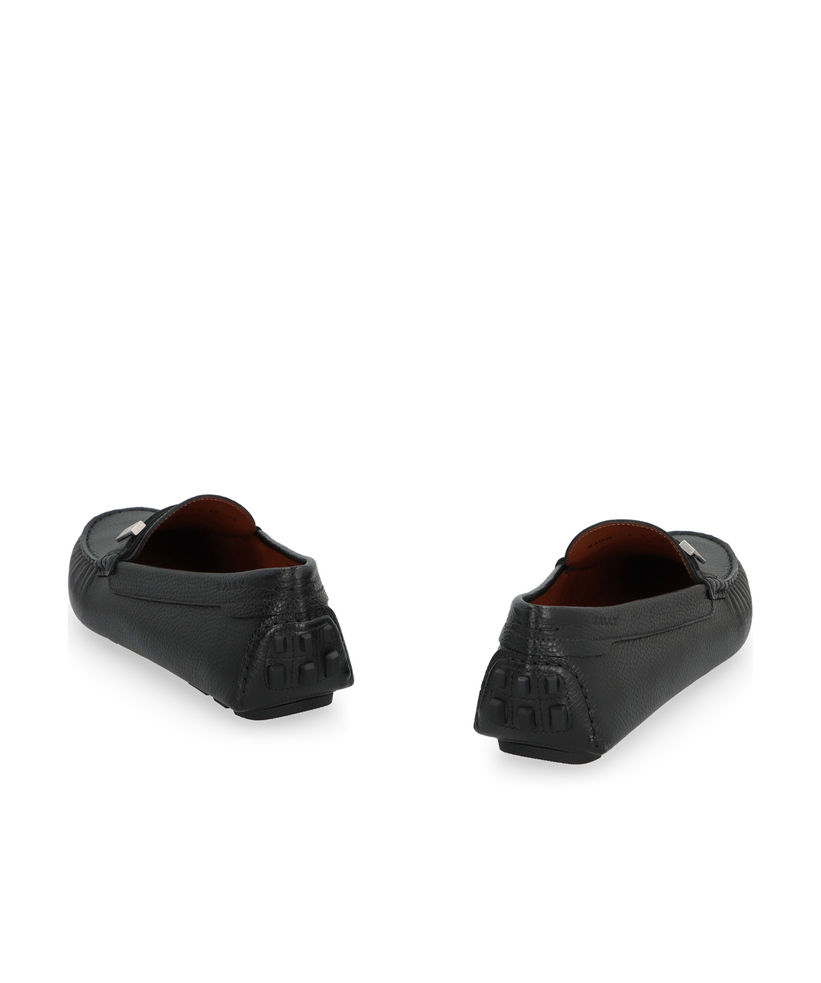 Bally Logo Plaque Slip-on Loafers In Black