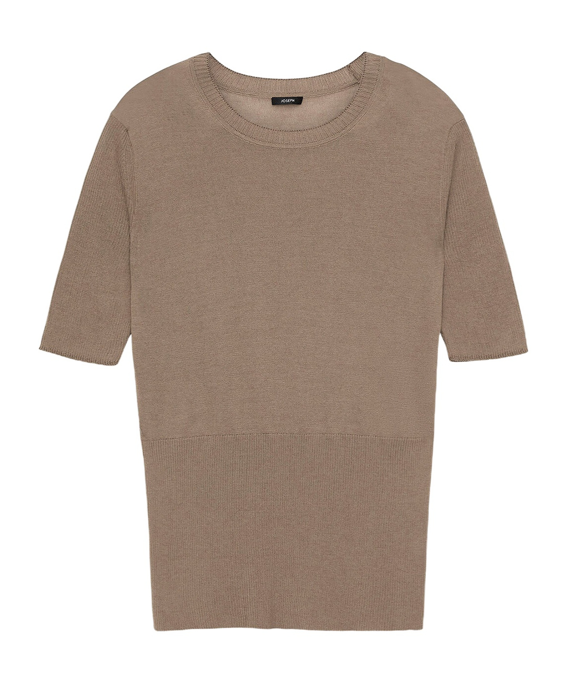 Shop Joseph Short-sleeves Fine-knit Jumper In Brown