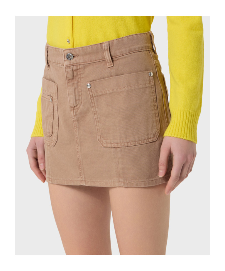 Blumarine Waist Loop Skirt In Nude