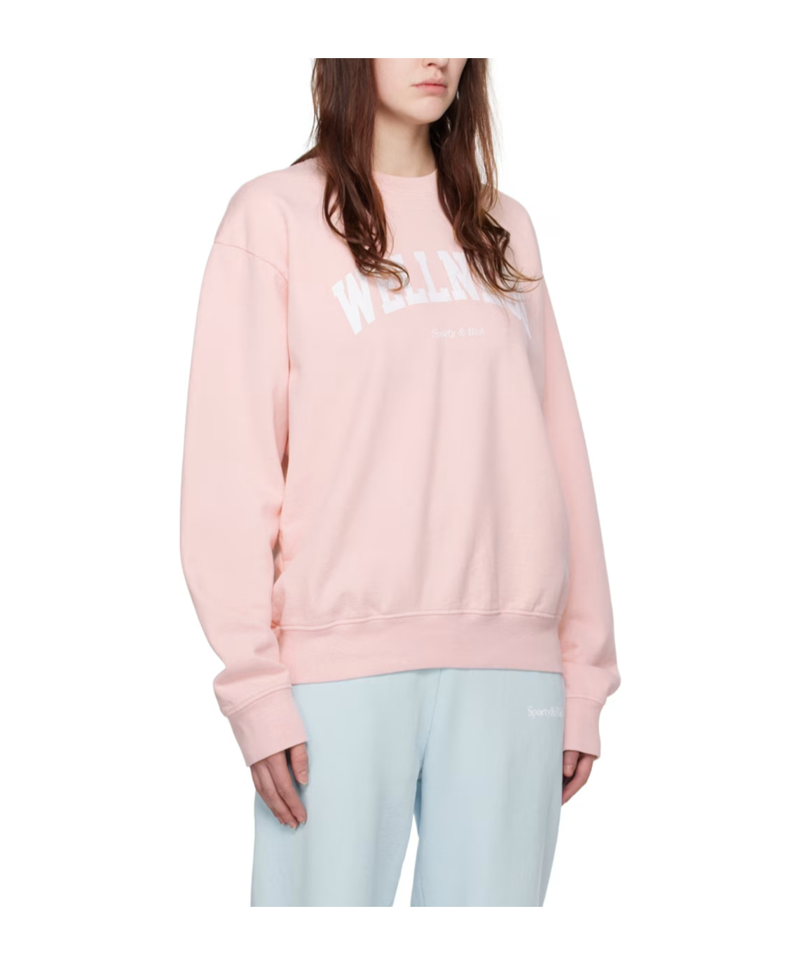 Sporty And Rich Sporty & Rich Wellness Ivy Crewneck Sweatshirt In Pink