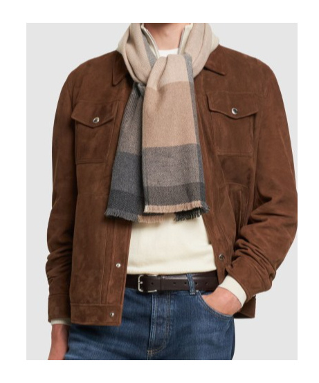 Brunello Cucinelli Logo Scarf