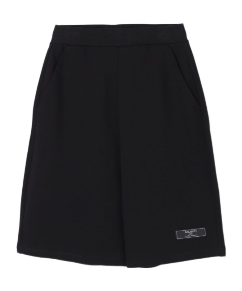 Balmain Logo-tag Track Shorts In Black