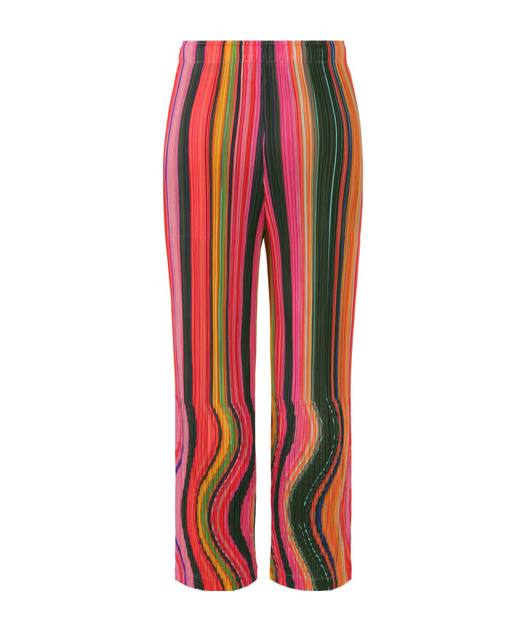 Issey Miyake Pleated Casual Pants In Red