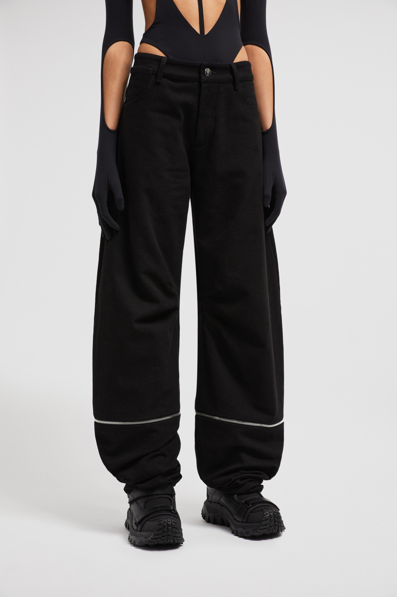Moncler Genius X Willow Smith Zipped Pants In Black
